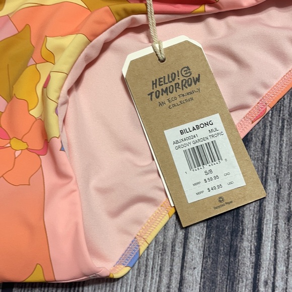 🆕NWT Billabong Groovy Garden Tropic Bikini Bottom - Picture 8 of 9